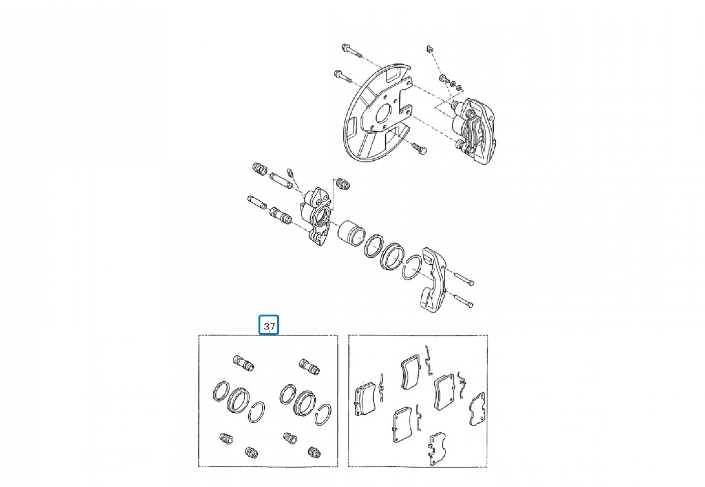 Bremssattel Reparatursatz Revisionskit